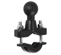 Base de montaje con perno en U para manillar de motocicleta de 37 mm de ancho con bola de 1 pulgada para GPS