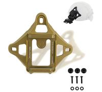Base De Montaje De Tres Orificios De Cubierta De Casco Táctico, Adaptador For Accesorios De Casco Fast(Brown)