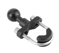 Base de montaje en riel de manillar de motocicleta, Kit de base de montaje en bola de riel de manillar de motocicleta Soporte de fijación para teléfono Accesorio universal