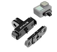 Base de Montaje Magnética Plegable de Aluminio PULUZ con Liberación Rápida para GoPro MISSION 1/ 1 PRO / HERO12 11 10 9 8 Black/ Max