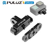 Base de montaje magnética de liberación rápida PULUZ para GoPro MISSION 1/1 PRO, adaptador de placa y tornillo de 1/4 pulgadas y dedos plegables para cámara GoPro
