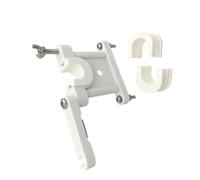 Base de nailon resistente para montaje marino en yates con soporte de ángulo ajustable, hardware de plástico resistente al agua salada, acabado blanco