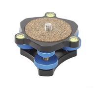 Base de nivelación de trípode ajustable para cámaras réflex - Plataforma horizontal de aleación de aluminio con ajuste de ángulo de precisión