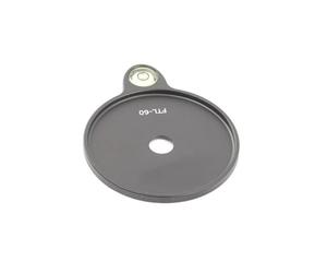 Base de nivelación de trípode de 60 mm de diámetro interior, aleación de aluminio mecanizada para fotografía y videografía