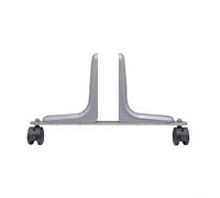 Base de pantalla de privacidad con ruedas, patas de soporte de división ajustables para paneles de 10 a 60 mm de grosor, soporte de aleación de aluminio resistente, soporte divisor de habitación móvil