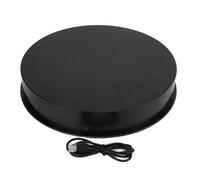 Base de pantalla giratoria con imagen de 360 grados, plato giratorio eléctrico silencioso con velocidad y ángulo ajustables, superficie