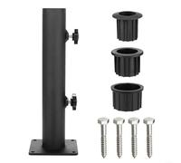 Base de paraguas de acero inoxidable con múltiples mangas de PVC para un uso seguro al aire libre en varios s - Soporte ajustable resistente a la intemperie