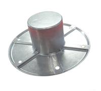 Base de patas de aluminio para remolque, base redonda de montaje empotrado, compatible con aplicaciones de barco, 5.91 OD