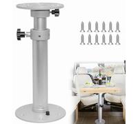 Base de pedestal de mesa ajustable para caravana y marina, altura ajustable de 18 a 27.5 pulgadas, ideal para mesas de caravana y autocaravana