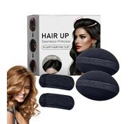 Base de pelo de esponja invisible,Esponja de base de pelo,Herramienta de inserción de relleno de volumen de cabello | Herramienta de inserción de relleno, clips cóncavos de espuma con inserción de hoj