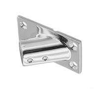Base de perno rectangular de acero inoxidable 316 para soporte de pasamanos de tubo de barco de 22 mm (45 °)