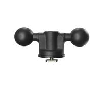 Base de pista de bola, base deslizante de doble cabeza de 1 pulgada, bola guía universal para montaje en pista de coche con accesorio de perno en T para montaje RAM