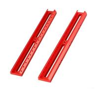 Base de placa de cola de milano telescópica con ranuras de extensión ajustables para buscador y mira de guía, riel de montaje de aleación de aluminio - rojo (360 mm)