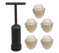Base de Portalámparas de Cerámica, G9 Base de Luz Socket Tight 5 Piezas Mini Mecanismo de Resorte Anillo Exterior de Aleación de Zinc Resistencia a Altas Temperaturas para Focos