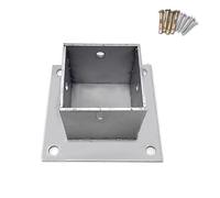 Base de poste de metal resistente para una instalación segura de cubiertas de madera, vallas y barandillas al aire libre, duradera, resistente a la intemperie, fácil de instalar