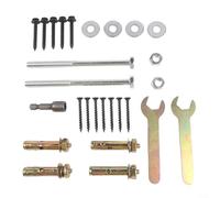 Base de poste de soporte de acero para aplicaciones de hormigón, diseñada para sostener 4 x 4 para barandillas de cubierta, postes de valla y estructuras de patio con ajuste seguro y estabilidad (2