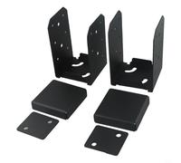 Base de poste galvanizada ajustable para postes de madera de 4 x 4, anclaje de soporte de cubierta de hormigón, base de columna resistente a la corrosión para pérgola, cenador, valla y estructuras