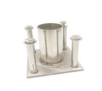 Base de poste redondo para soporte instantáneo de barandilla de escalera: 100 mm, 90 mm, 80 mm, 70 mm, 60 mm, 50 mm, 40 mm, 30 mm, 25 mm, fijación de tubo para cubiertas y patios