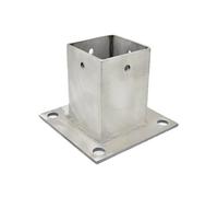 Base de poste resistente para estructuras al aire libre, accesorios duraderos para una instalación segura del buzón de pérgola