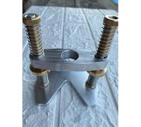 Base de precisión para agujero de sonido de guitarra, plantilla de fresado de metal para reparación de guitarra acústica y Luthier juego de herramientas plateadas (A)