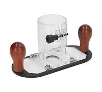 Base de Recortadora para Carpintería, Base de Herramienta Eléctrica de Enrutador Transparente de Madera Maciza Acrílica de Aleación de Aluminio para Máquina de Recorte de 65 Mm