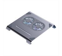 Base de refrigeración para portátil con ventiladores y puerto USB, color gris espacial