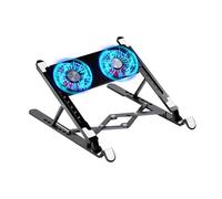 Base de refrigeración para portátil: soporte plegable ajustable, potente ventilador silencioso, disipación de calor ergonómica, enfriador portátil para portátil | para la