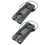 Base de Refrigeración para Portátil USB Plegable Abs Negro 2piezas