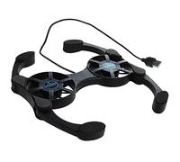 Base de refrigeración plegable para laptop, almohadilla de refrigeración ergonómica ventilada con ventiladores, se adapta a base de refrigeración de portátiles de 11 a 18 pulgadas