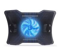 Base de refrigeración portátil para laptop con ventilador individual de 14 cm, 1200 rpm, 2 puertos USB para portátiles de menos de 14 pulgadas ABS + metal
