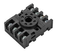 Base de relé, conector 8 pines, terminal tornillo duradero, zócalo enchufe industrial, soporte potencia estable, temporizador integrado, instalación sencilla para profesionales eléctricos