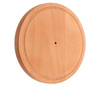 Base de Repuesto para Rallador de Queso Giratorio Manual de Madera | Soporte Redondo de 21,50x21,50x2,00cm, Acabado Beige Liso, para Quesos Firmes y Mesas