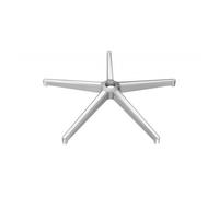 VEVOR Base de Repuesto para Silla de Oficina, Carga Estática de 1134 kg, Base de Taburete para Silla de Escritorio de Computadora Universal Resistente Patas Metal Reforzadas, Plateado, Φ 710 x 100 mm