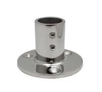 Base de riel de barco de acero inoxidable 316 compatible con tubos de pasamanos de 7/8 o 1 pulgada, montaje en yate para entornos marinos y varios tipos de barco (25 mm)