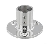 Base de riel de barco resistente de acero inoxidable 316, se adapta a tubos de 7/8 y 1 pulgada, soporte de barandilla de yate resistente a la corrosión para barcos de pesca (25 mm)
