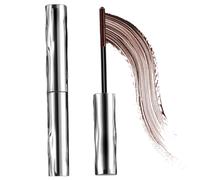 Base de rímel para tubo de imprimación de pestañas de tubo de acero, imprimación de pestañas de fibra rizada impermeable para un volumen duradero, natural y sin manchas, marrón