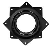 base de silla, Reemplazo de piezas silla oficina, 1 pieza rodamiento giratorio cuadrado, placa giratoria, Base cocina, 2/3/4/6 pulgadas, 360 grados, herrajes for muebles(6 Inch Black)