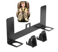 Base De Soporte De Asiento De Seguridad Para Niños-Puerta De Asiento De Acero, Placa De Soporte De Anclaje Para Niños, Antideslizante | Montaje De Moderación De