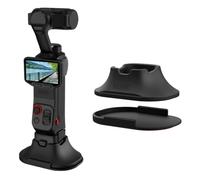 Base de soporte de coche para Insta360 Luna Ultra, soporte de pantalla de escritorio adhesivo inferior estable para vlogging, transmisión en vivo, accesorio de cámara de soporte vertical (negro)