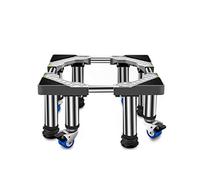 Base de Soporte de la Lavadora, Pedestal Ajustable móvil con 4 Ruedas de Bloqueo, para el congelador del refrigerador de la Lavadora, 45-65 cm