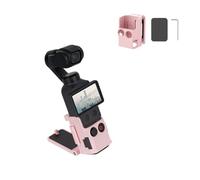 Base de soporte de montaje magnético para DJI Osmo Pocket 4 Plástico con ángulo ajustable Base de escritorio multifuncional Soporte para estuche con ventosa para cámara adaptador de expansión (rosa)