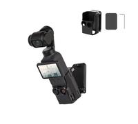 Base de soporte de montaje magnético para DJI Osmo Pocket 4 Plástico con ángulo ajustable Base de escritorio multifuncional Soporte para estuche con ventosa para cámara adaptador de expansión (negro)