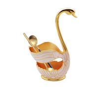 Base de soporte de vajilla Swan, Organizador de vajilla expositor de almacenamiento de cocina, Tenedor de cena de metal en forma de cisne de zinc, organizador de cucharadita, organizador