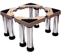 Base de soporte para lavadora, base ajustable con patas resistentes de 4/8/12 pulgadas, longitud del pedestal: 45-66 cm, ancho: 43-64 cm, pedestales para secadora y refrigerador, 8 patas de 29-32 cm.