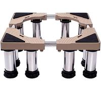 Base de soporte para lavadora, base ajustable con patas resistentes de 4/8/12 pulgadas, longitud del pedestal: 45-66 cm, ancho: 43-64 cm, pedestales para secadora y refrigerador, 12 patas de 19-22 cm.