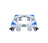 Base de soporte para lavadora, base para frigorífico y congelador, móvil con ruedas de bloqueo de 4x2, plataforma rodante ajustable para muebles, largo/ancho de 41 a 64 cm, bandejas para el suelo de l