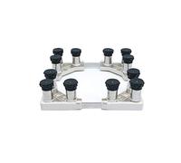 Base De Soporte para Lavadora, Universal, Antivibración, Silenciosa, para Frigorífico, con Plataforma De Trabajo Ajustable De 42 A 70 Cm De Ancho Y Largo, para Secadora Y