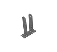 Base de Soporte para Postes de 70 mm galvanizada con Perno