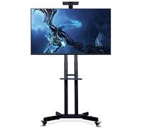Base de Soporte para TV, Carrito móvil para TV LCD Corto, Soporte de Suelo móvil, Estante de exhibición, Bandeja Doble de Lujo, Soporte para TV