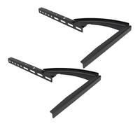 Base de Soporte para TV de Metal Negro Ajustable para Escritorio | Estructura Triangular, Chapa Laminada en Frío Engrosada, Altura de Visión Regulable, para Hogar, Hotel y Oficina